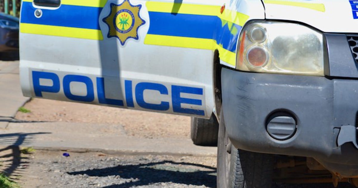 Police vehicle in Ekurhuleni investigation coverage, courtesy of Eyewitness News